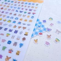 Image 3 of Kanto Pokédex sticker sheet