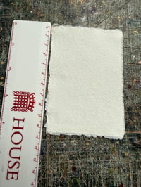 Image 2 of Khadi paper wrapped with vintage marbled leather