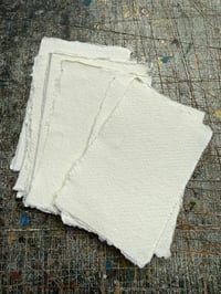 Image 4 of Khadi paper wrapped with vintage marbled leather
