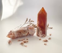 Image 2 of Red Flower Agate Crystal Tower