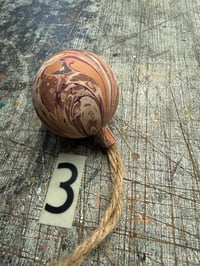 Image 4 of Marbled WOODEN BAUBLES 2 shapes available
