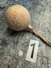 Image 2 of Marbled WOODEN BAUBLES 2 shapes available