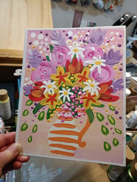 Image 2 of Original artwork ~ Jolly jug bouquet 