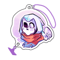 Image 2 of Magnetic Acrylic Charm "Goth"