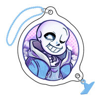 Image 1 of Magnetic Acrylic Charm "Sans"