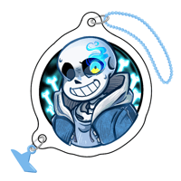 Image 2 of Magnetic Acrylic Charm "Sans"