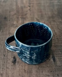 Image 2 of Denim Painted Soup Bowl