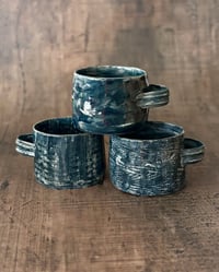Image 4 of Denim Painted Soup Bowl