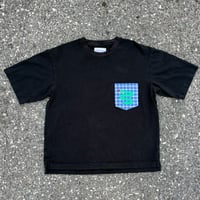 Image 1 of L Snake Pocket Top in Black