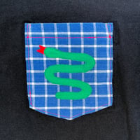 Image 2 of L Snake Pocket Top in Black