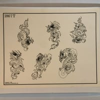 Image 1 of 1990 Spaulding & Roger’s production flash Ted Naydan dragons 11x14