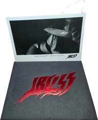 Image 1 of Ibliss Enamel Knife Pin and Art Prints