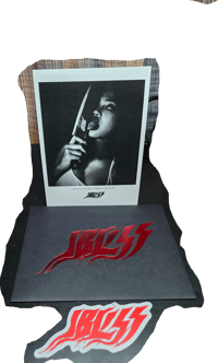 Image 4 of Ibliss Enamel Knife Pin and Art Prints