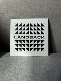 Image 1 of Landback 6" x 6" Print - Black on White