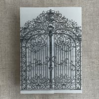 Image 23 of Castle gate printed vellum wrap for 5x7 cards - pack of 10 -