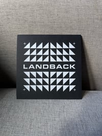 Image 1 of Landback 6" x 6" Print - White on Black