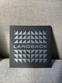 Image 1 of Landback 6" x 6" Print - Silver on Black