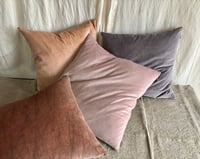 Image 2 of 485 - VOLTAIRE - hand dyed velvet with linen back & double sided velvet