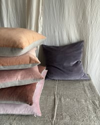 Image 3 of 485 - VOLTAIRE - hand dyed velvet with linen back & double sided velvet