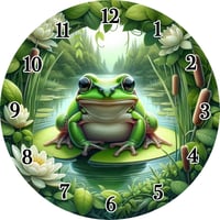 Image 4 of 🕒🎨 3D Printed 9-Inch Wall Clock – 3D UV Printed Designer Faces