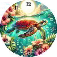 Image 1 of 🕒🎨 3D Printed 9-Inch Wall Clock – 3D UV Printed Designer Faces