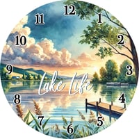 Image 6 of 🕒🎨 3D Printed 9-Inch Wall Clock – 3D UV Printed Designer Faces