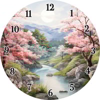 Image 7 of 🕒🎨 3D Printed 9-Inch Wall Clock – 3D UV Printed Designer Faces