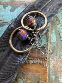 Image 10 of Mixed metals Basha bead earrings/ n10