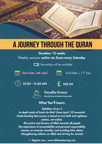 My Journey through the Quran- Semester 7 (Female Only course)