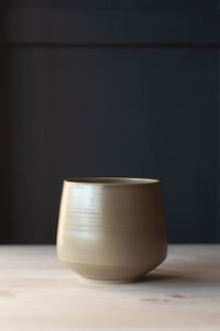 Image 2 of Cappuccino Mug - Satin Matte Green Glaze 