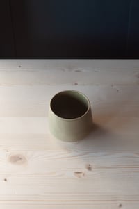 Image 1 of Cappuccino Mug - Satin Matte Green Glaze 