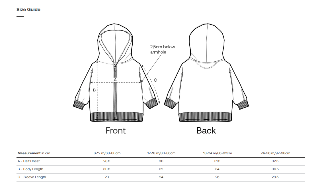 Image of BABY Summer Sprinkles - Fraiche Pesche zipped hoody