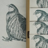 Image 4 of Organic Cotton Red-Legged Partridge Napkin – Boxed Set of 6