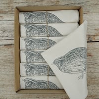 Image 2 of Organic Cotton Quail Napkin – Boxed Set of 6