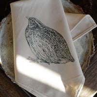 Image 3 of Organic Cotton Quail Napkin – Boxed Set of 6