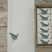Image 1 of Organic Cotton Wren Napkin – Boxed Set of 6