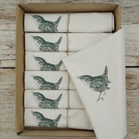 Image 3 of Organic Cotton Wren Napkin – Boxed Set of 6
