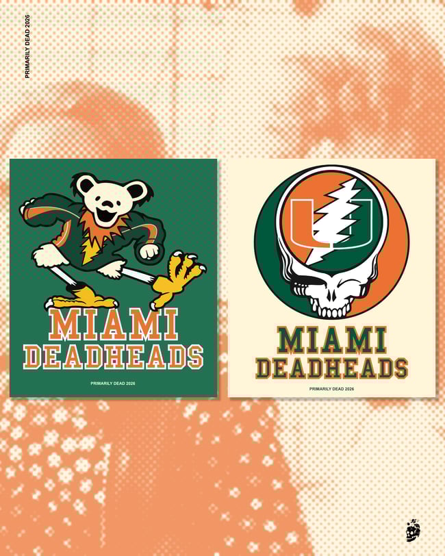 MIAMI DEAD HEADS STICKER 2-Pack