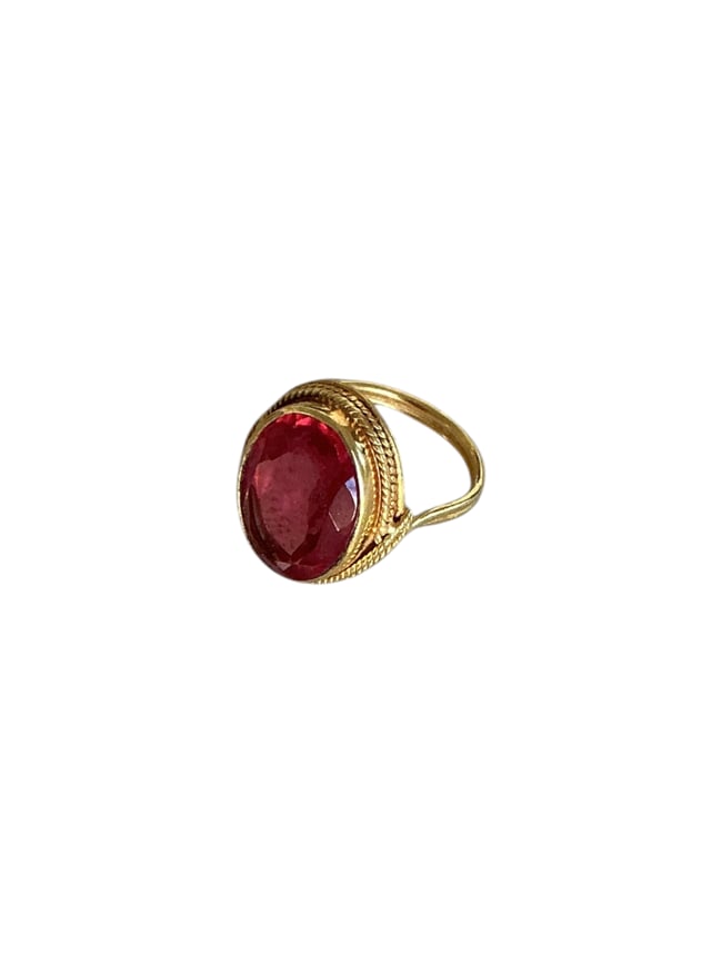 SPHINX BIG BAGUE TOURMALINE ROSE 