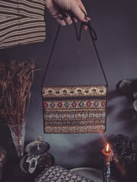 Image 1 of Gold sparkle ribbon purse 