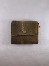 Image 1 of LITHUANIAN LINEN WALLET / SHIBORI #012
