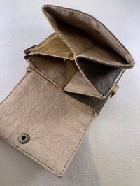 Image 3 of LITHUANIAN LINEN WALLET / SHIBORI #012