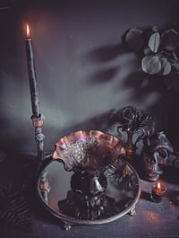 Image 1 of Carnival glass ruffle bowl 