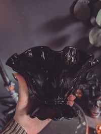 Image 4 of Carnival glass ruffle bowl 