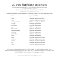 Image 9 of A7 euro flap blank envelope | SAMPLES