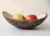 Image 4 of Organic Sculptural Bowl | Handmade Textured Paper Mache Decor