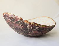 Image 5 of Organic Sculptural Bowl | Handmade Textured Paper Mache Decor