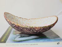 Image 8 of Organic Sculptural Bowl | Handmade Textured Paper Mache Decor