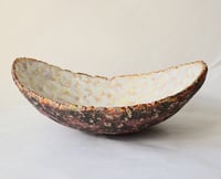 Image 9 of Organic Sculptural Bowl | Handmade Textured Paper Mache Decor