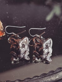 Image 2 of Vintage cat earrings 